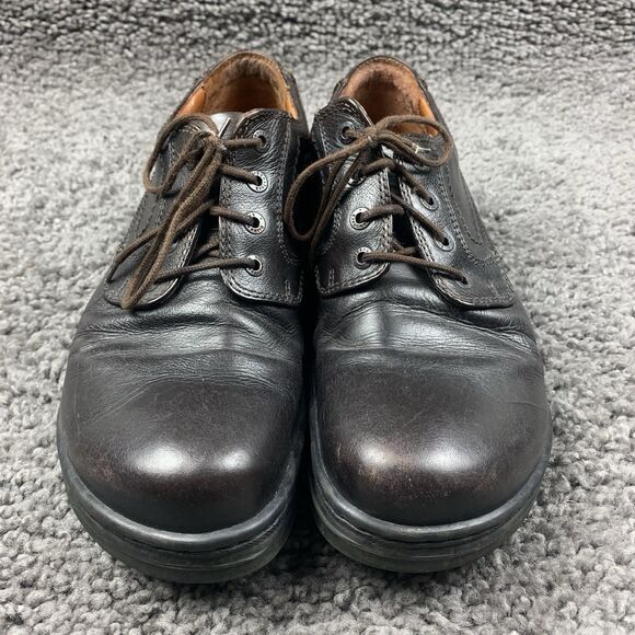 Footprints Birkenstock Men Brown Leather Oxfords Lace Up Shoe Size 43 US 10-10.5 - Picture 6 of 8